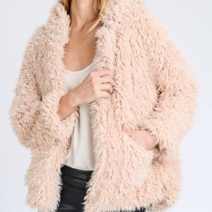 Love tree fur jacket with hood